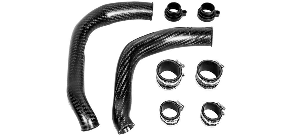 Tubes d’entrée de turbo charge pipe carbone Eventuri pour BMW M3 F80 / M4 F8x / M2 Comp F87 — image 1