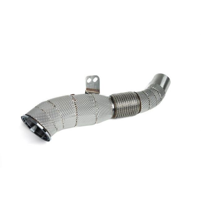 Downpipe catalyseur sport 200 Cellules VRSF pour moteur BMW B58 avec bouclier thermique — image 1